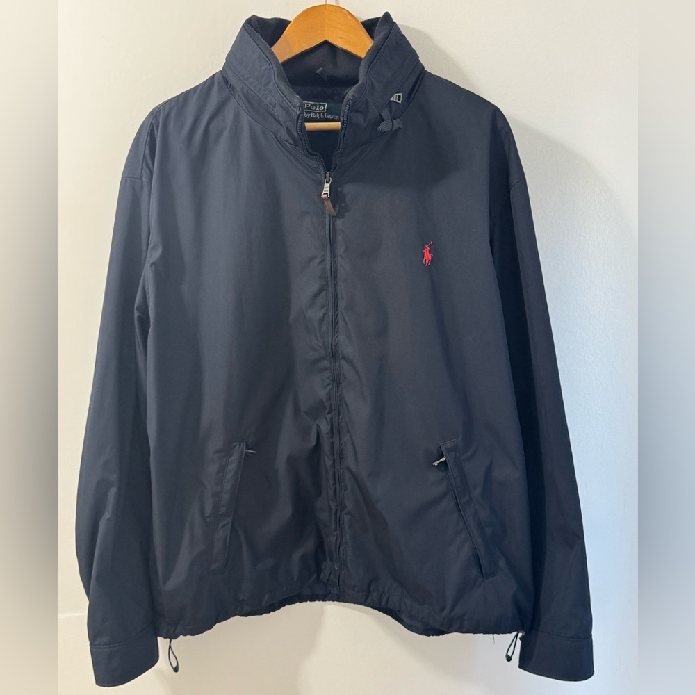 Polo by Ralph Lauren navy blue lightweight bomber jacket,XXL, water repellent,